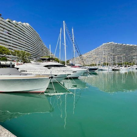 #41 Marina Riviera Bay - Marine Baie Des Anges - Studio Vue Mer Et Port Villeneuve-Loubet Esterno foto