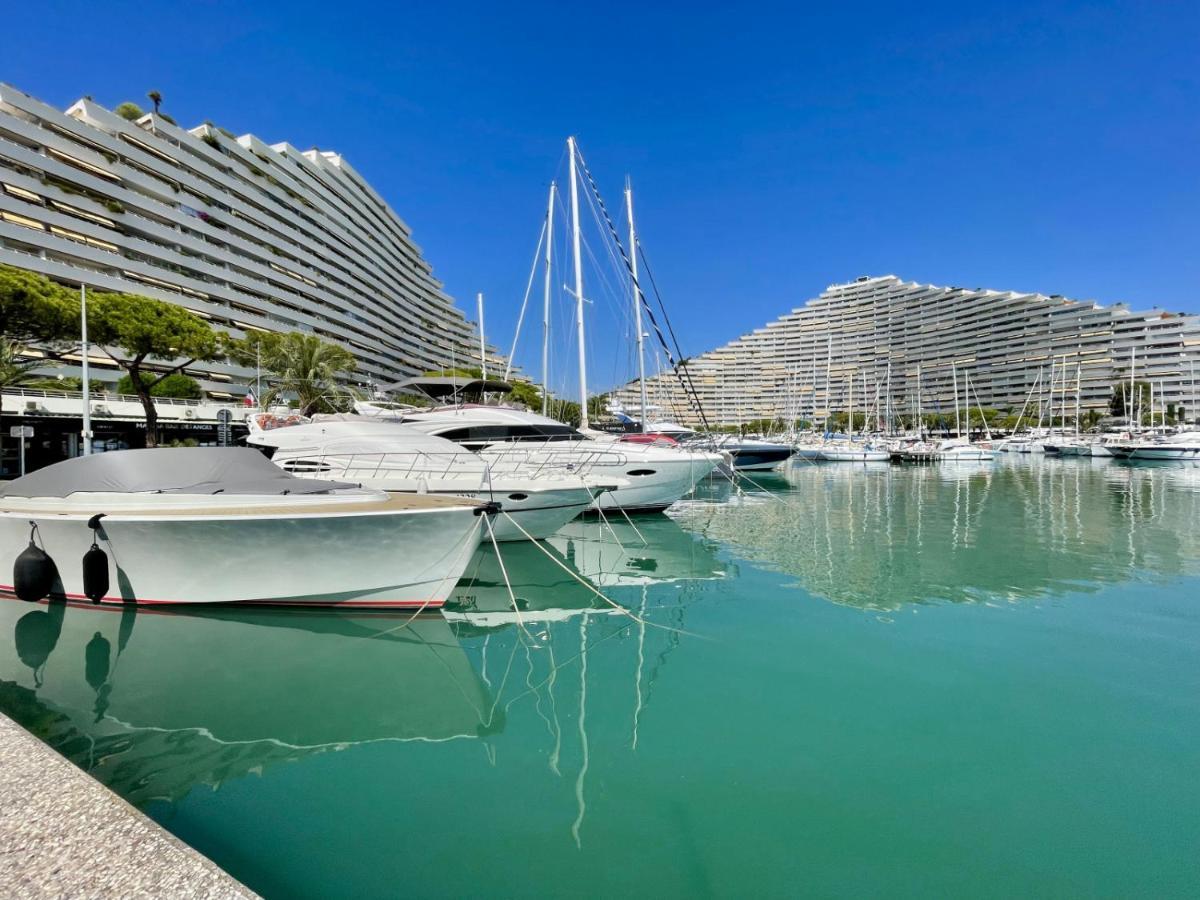 #41 Marina Riviera Bay - Marine Baie Des Anges - Studio Vue Mer Et Port Villeneuve-Loubet Esterno foto